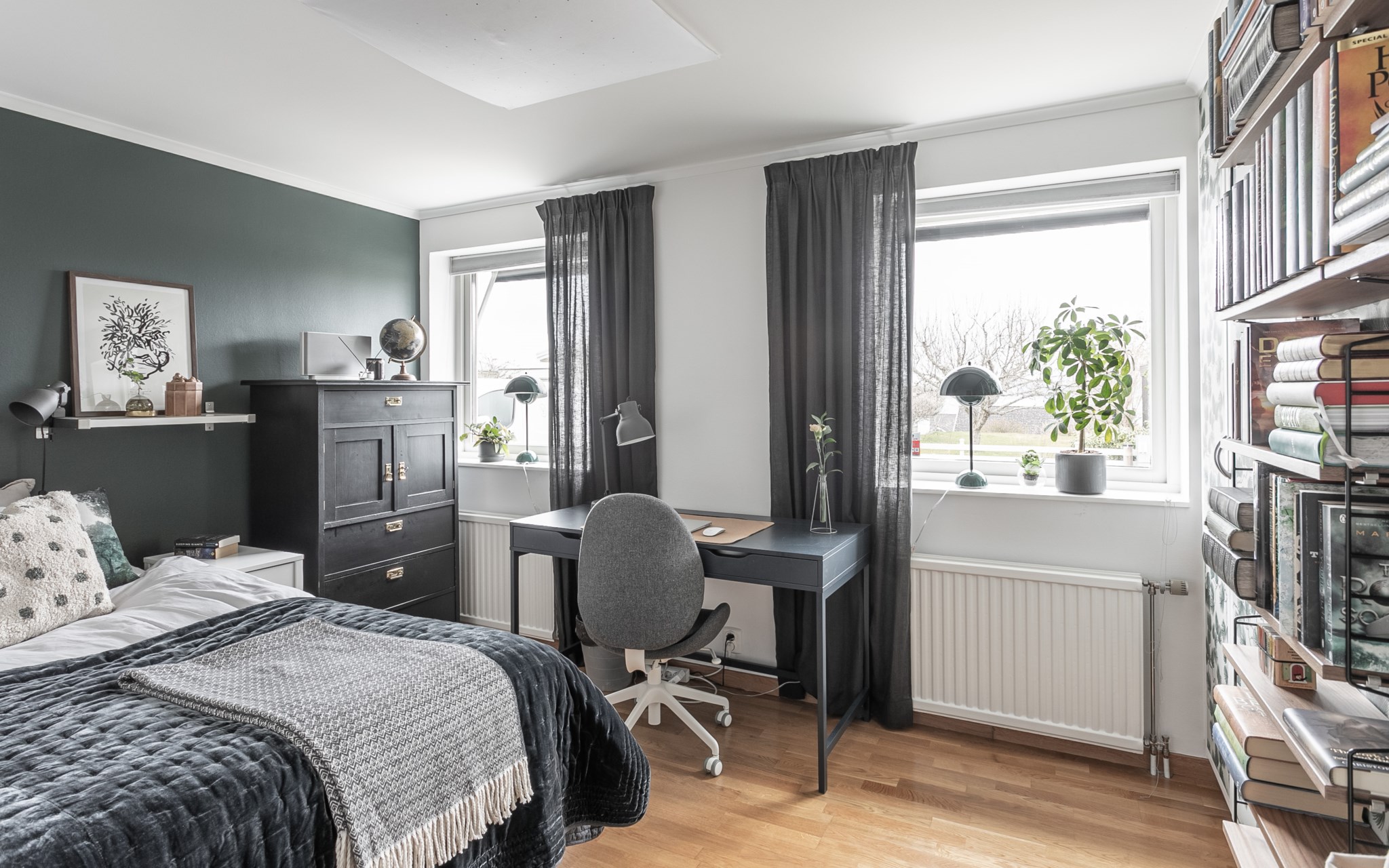Sovrummen på entréplan